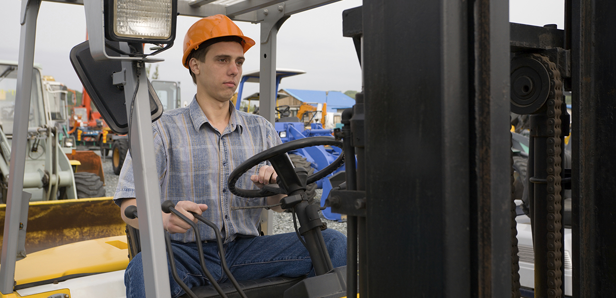 Forklift operator