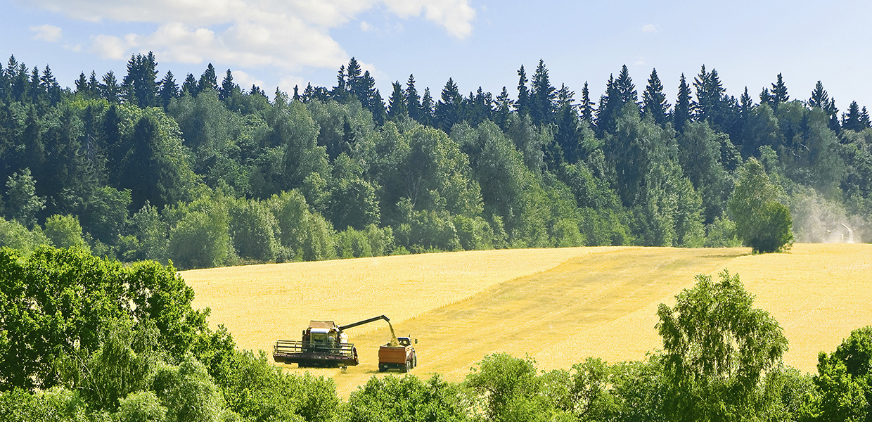 Agriculture equipment in use