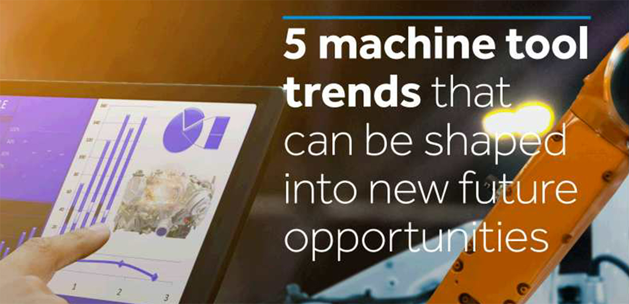 Part of the cover of the machine tools trends report 