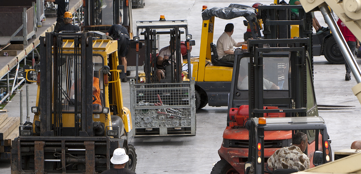 Forklifts finding their way 